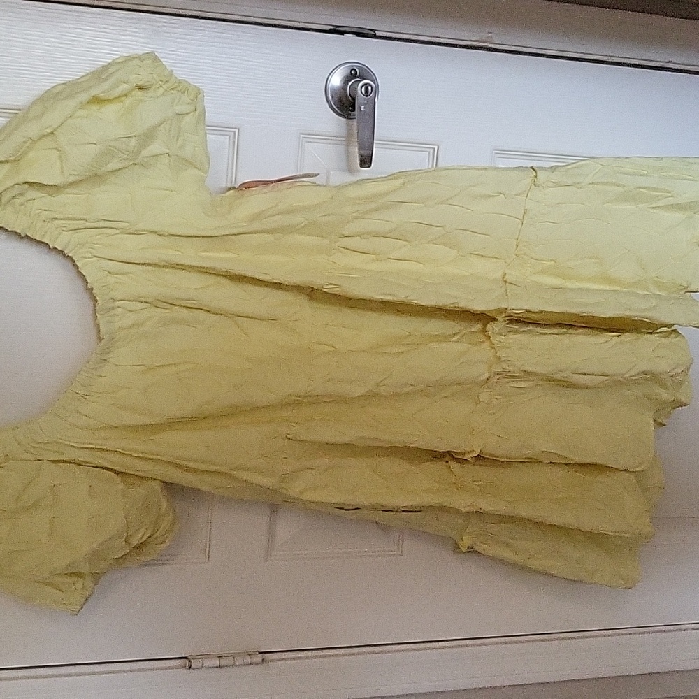 Yellow Baby Doll Dress - Picture 4 of 6
